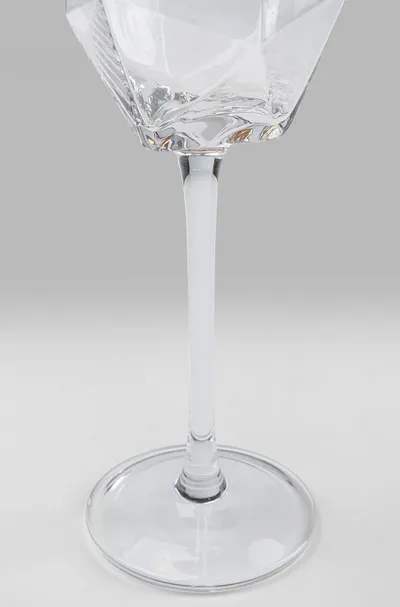 Kieliszek do szampana DIAMOND GOLD RIM - transparentny