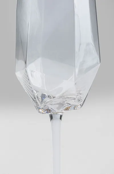 Kieliszek do szampana DIAMOND GOLD RIM - transparentny