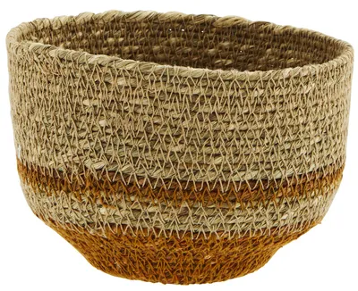 Koszyk dekoracyjny Ø13x9 cm -  brązowy