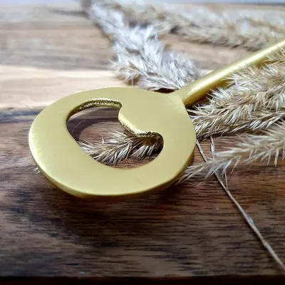 Otwieracz do butelek 16 cm - złoty