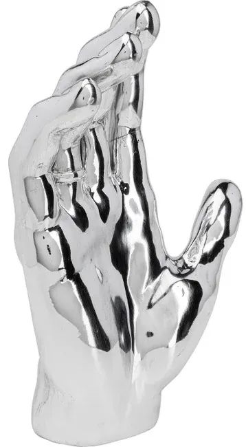 Figurka dekoracyjna MANO DIAMOND RING - srebrny