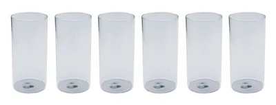 Szklanka ELECTRA 520 ml - transparentny/srebrny