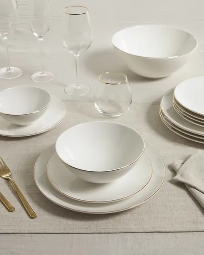 Talerz obiadowy porcelanowy biały 27 cm