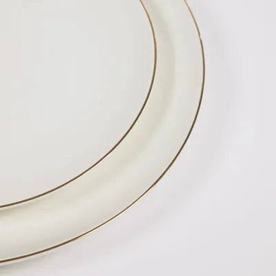 Talerz obiadowy porcelanowy biały 27 cm
