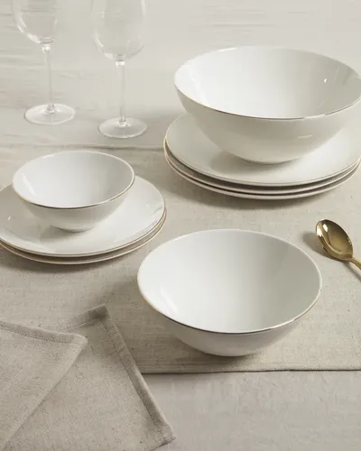 Talerz obiadowy porcelanowy biały 27 cm