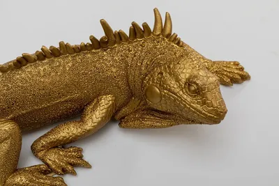 Dekoracja ścienna LIZARD - złoty