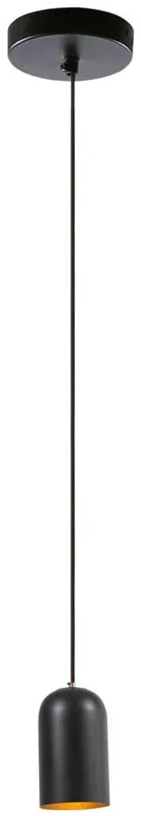 Lampa wisząca metalowa EULOGIA - czarny