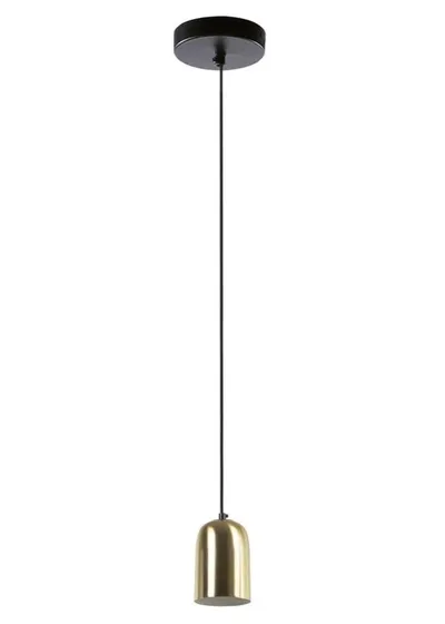 Lampa wisząca metalowa złota Ø15x28 cm