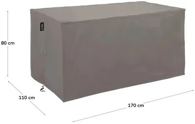 Pokrowiec ochronny na stół ogrodowy IRIA 170x110 - szary