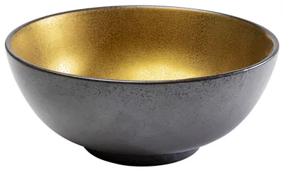 Misa z porcelany DIVA 1.4L - czarny/złoty