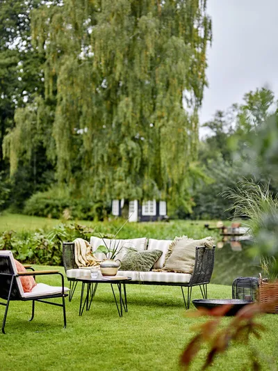 Fotel ogrodowy HAMPTON - czarny