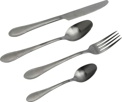 Zestaw 16 sztućców CUCINA - grafit mat
