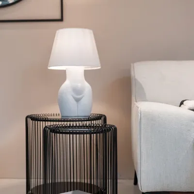 Lampa stołowa DONNA - biały