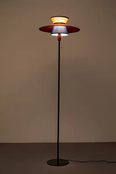 Lampa podłogowa RIVA 160 - brązowy/czarny