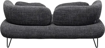 Sofa 2-osobowa PEPPO - czarny melanż