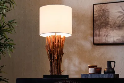 Lampa stołowa EUPHORIA - biały/naturalny