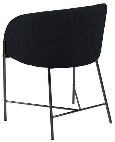 Krzesło z podłokietnikami Nelson 57x76 cm czarne