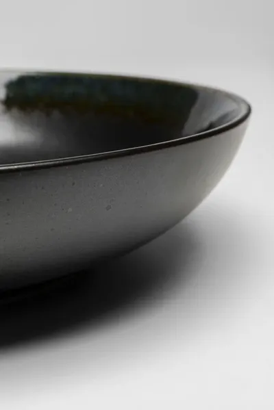 Talerz głęboki KASSANDRA 23 cm - czarny