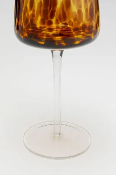 Kieliszek do wina CARAMEL 500 ml - brązowy/transparentny