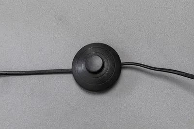 Lampa podłogowa z abażurem czarna stal 160 cm