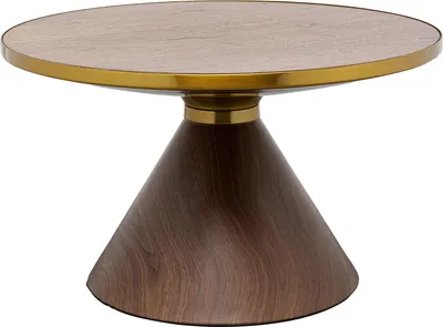 Stolik kawowy okrągły CONO 70 cm - orzech