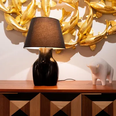 Lampa stołowa DONNA - czarny