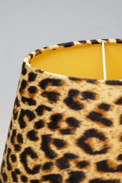 Lampa stołowa DONNA LEO - panterka/złoty