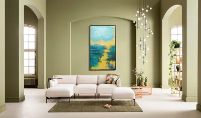 Obraz JARDIN BLUE 125x215