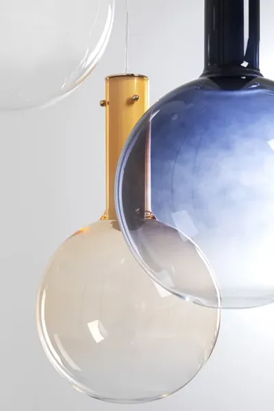 Lampa wisząca MISTERIOSA COLORE 54 - biały/niebieski