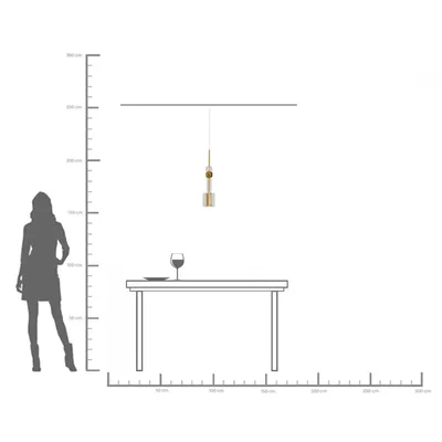 Lampa wisząca CANDY BAR GOLD 13 - złoty