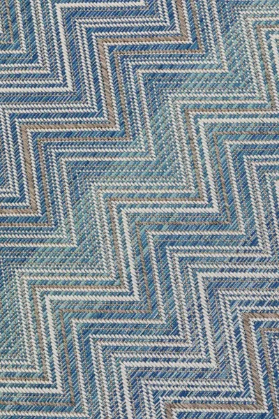 Dywan ogrodowy ZIGZAG 230x330 - niebieski