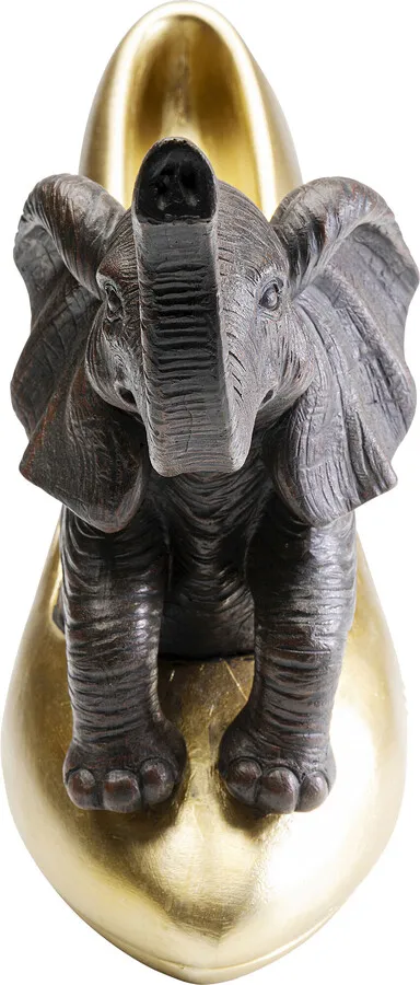 Figurka dekoracyjna ELEPHANT SHOE 34 - złoty/brązowy