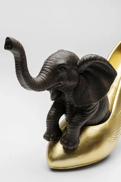 Figurka dekoracyjna ELEPHANT SHOE 34 - złoty/brązowy