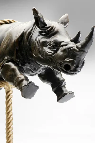 Figurka dekoracyjna ARTISTIC RHINO 46 - brązowy