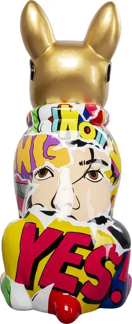 Figurka GRAFFITI DOG 49 cm - wielokolorowy