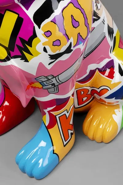 Figurka GRAFFITI DOG 49 cm - wielokolorowy