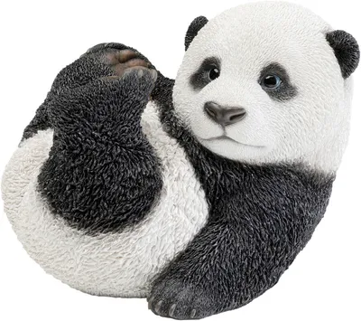 Figurka dekoracyjna PANDA BABY 25x20 - biało-czarny