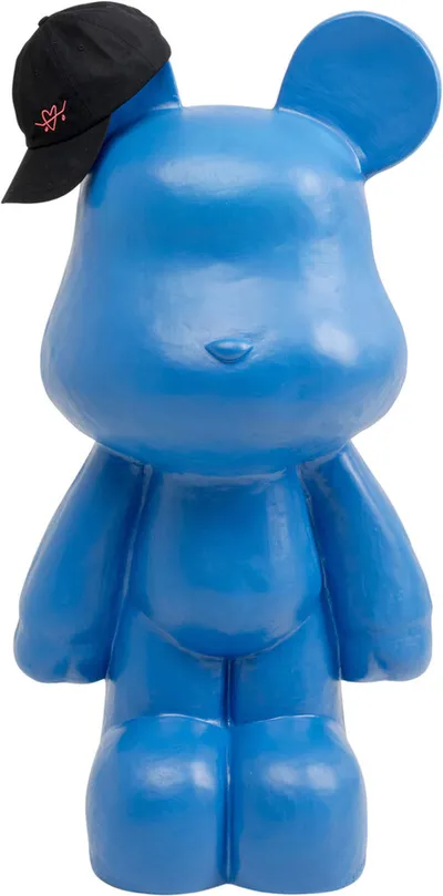 Figurka dekoracyjna BEAR 101 cm - niebieski