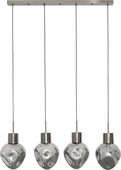 Lampa wisząca SUPERNOVA SMOKY 110 - dymiony/srebrny