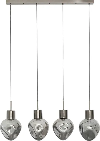 Lampa wisząca SUPERNOVA SMOKY 110 - dymiony/srebrny