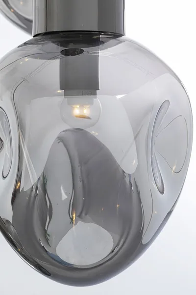 Lampa wisząca SUPERNOVA SMOKY TRE 45 - dymiony/srebrny