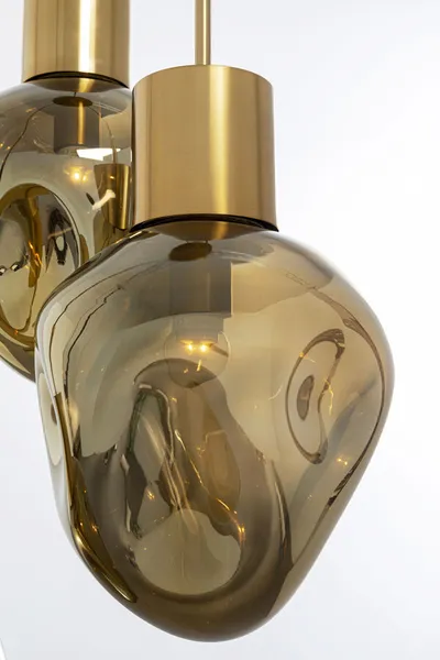 Lampa wisząca SUPERNOVA AMBER TRE 45 - złoty