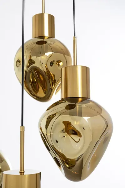 Lampa wisząca SUPERNOVA AMBER CINQUE 50 - złoty