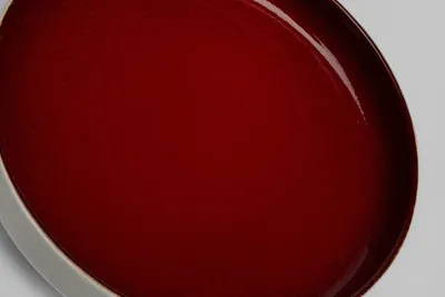 Talerz COLORINO 21 - biały/czerwony