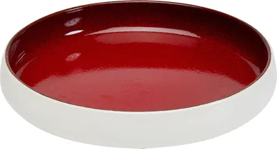 Talerz COLORINO 21 - biały/czerwony