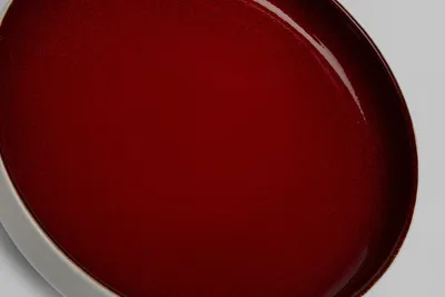 Talerz COLORINO 21 - biały/czerwony