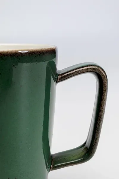 Kubek porcelanowy COLORINO 350 ml - biały/zielony