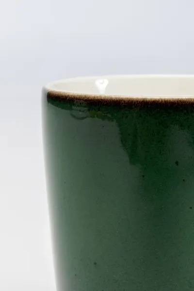 Kubek porcelanowy COLORINO 350 ml - biały/zielony