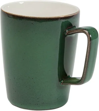 Kubek porcelanowy COLORINO 350 ml - biały/zielony