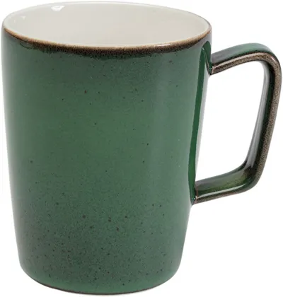 Kubek porcelanowy COLORINO 350 ml - biały/zielony